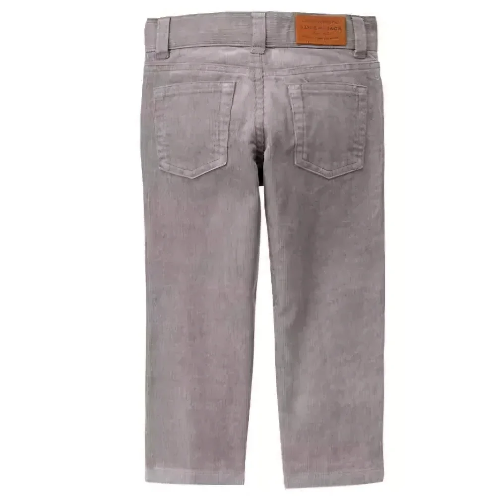NWOT Janie and Jack Straight Leg Corduroy Pants Size 18-24 months Color Grey